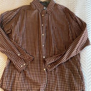 Red plaid.  Available until Feb 18.  No rips,tears or stains